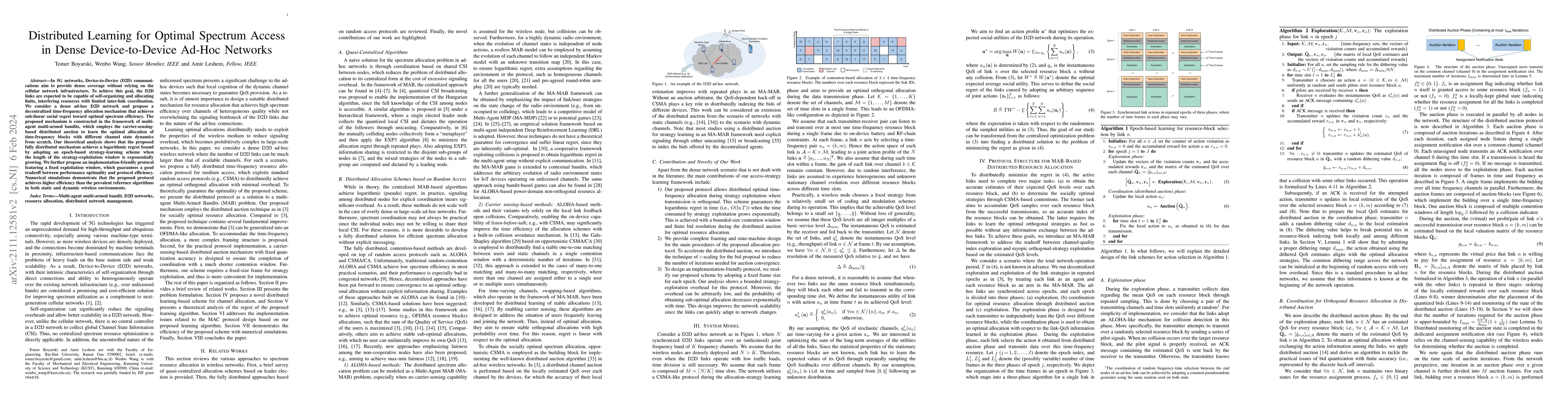 Thumbnail for Medium Access Control protocol for Collaborative Spectrum Learning in
  Wireless Networks