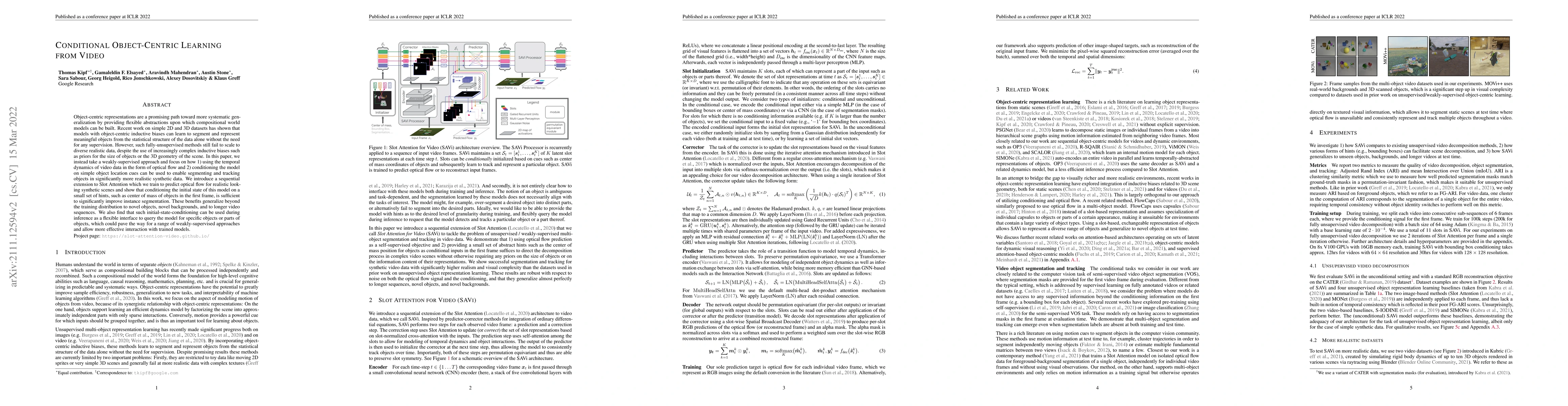 Thumbnail for Conditional Object-Centric Learning from Video
