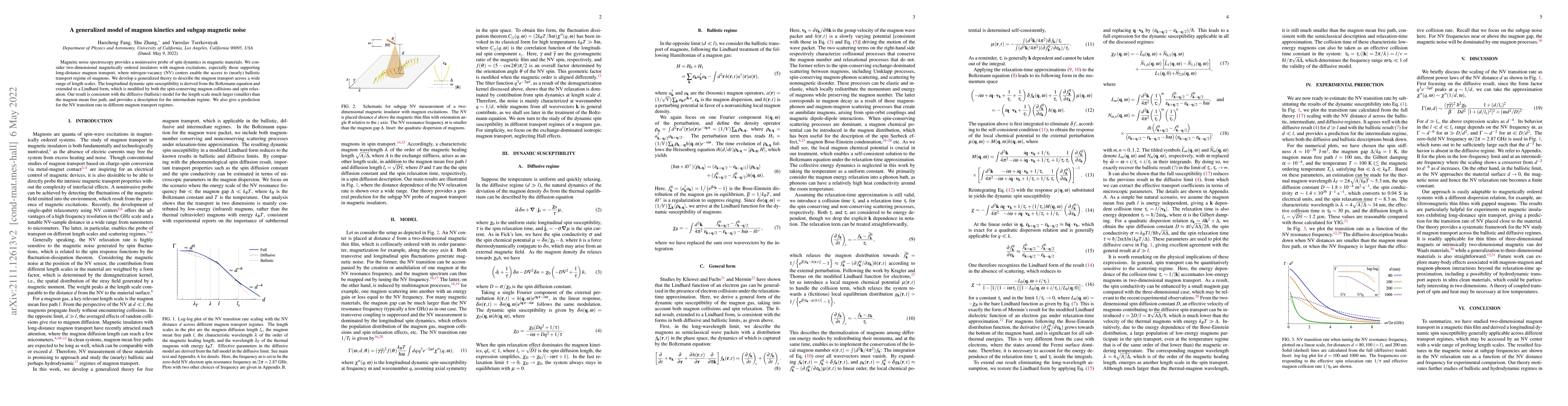 Thumbnail for A generalized model of magnon kinetics and subgap magnetic noise