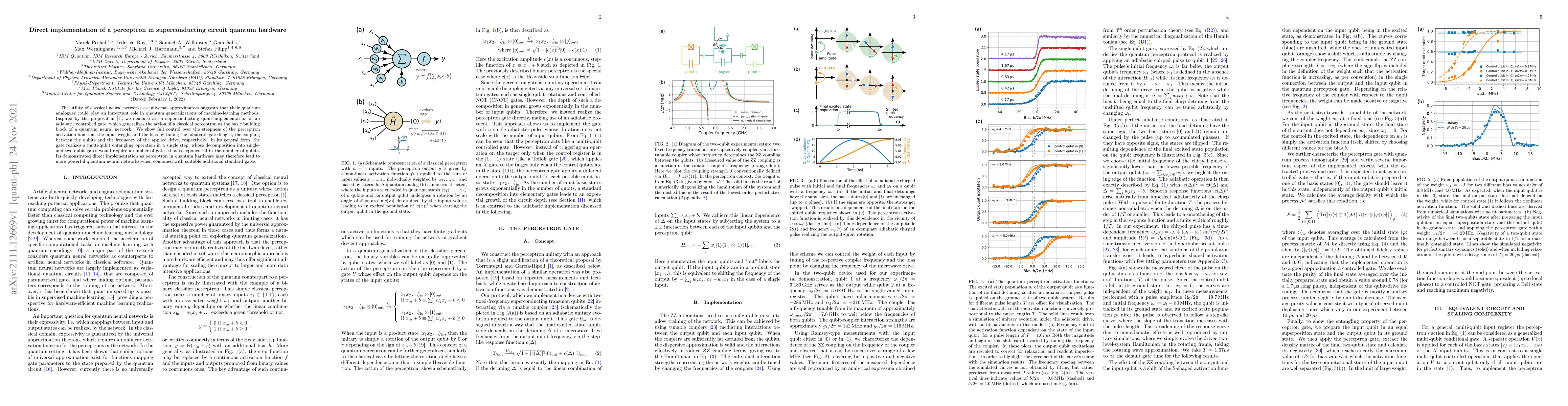 Thumbnail for Direct implementation of a perceptron in superconducting circuit quantum
  hardware