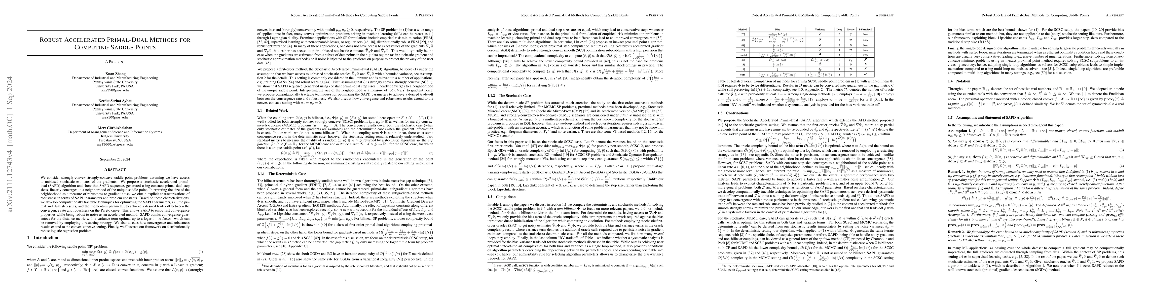 Thumbnail for Robust Accelerated Primal-Dual Methods for Computing Saddle Points
