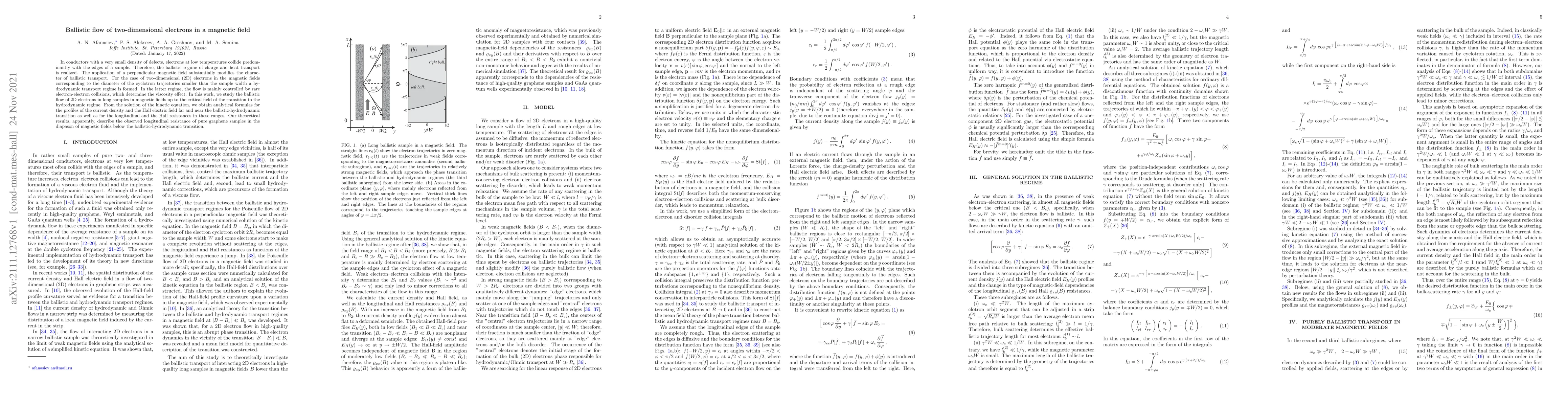 Thumbnail for Ballistic flow of two-dimensional electrons in a magnetic field