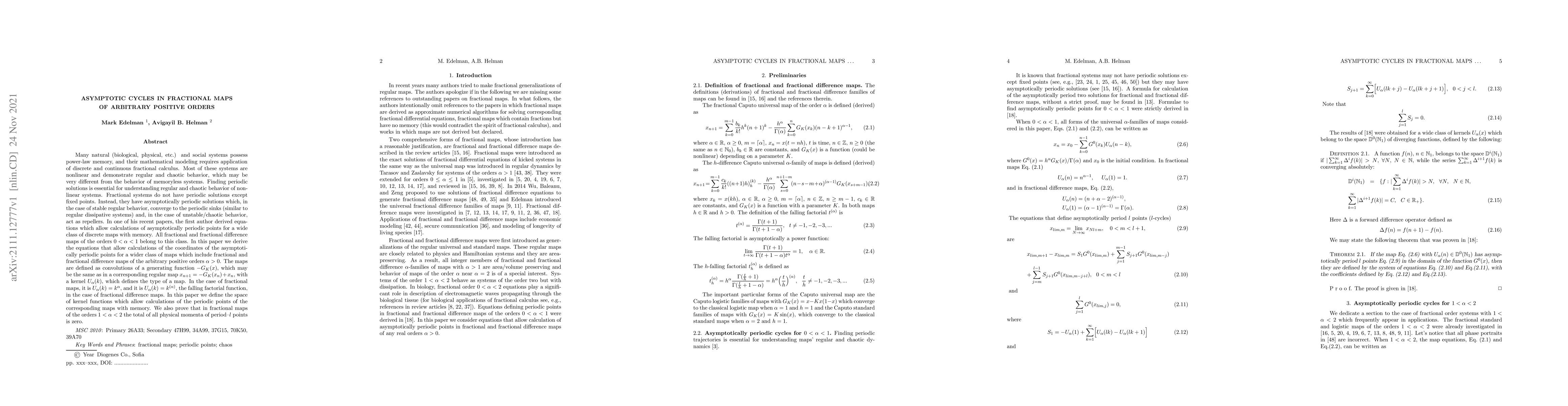 Thumbnail for Asymptotic cycles in fractional maps of arbitrary positive orders
