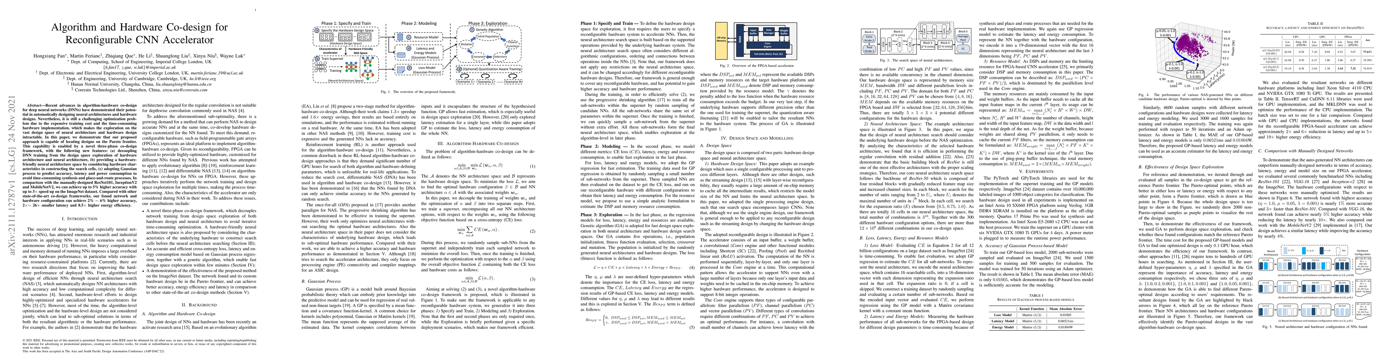 Thumbnail for Algorithm and Hardware Co-design for Reconfigurable CNN Accelerator