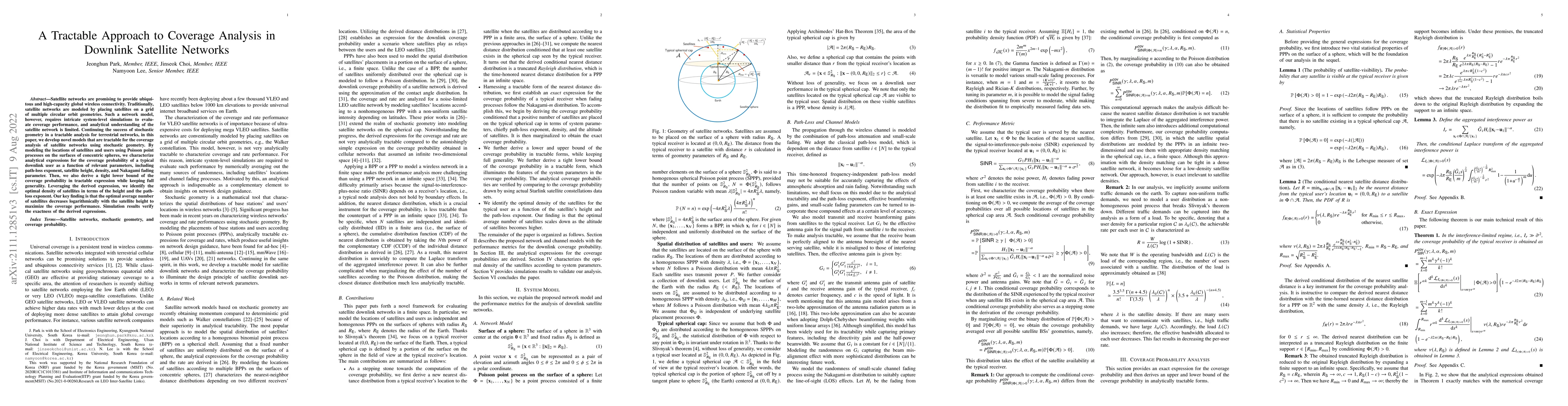 Thumbnail for A Tractable Approach to Coverage Analysis in Downlink Satellite Networks
