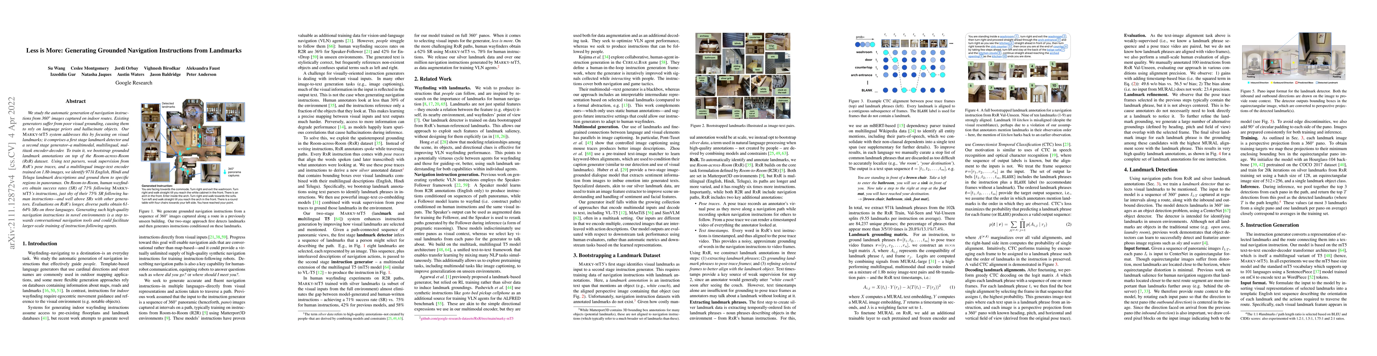 Thumbnail for Less is More: Generating Grounded Navigation Instructions from Landmarks