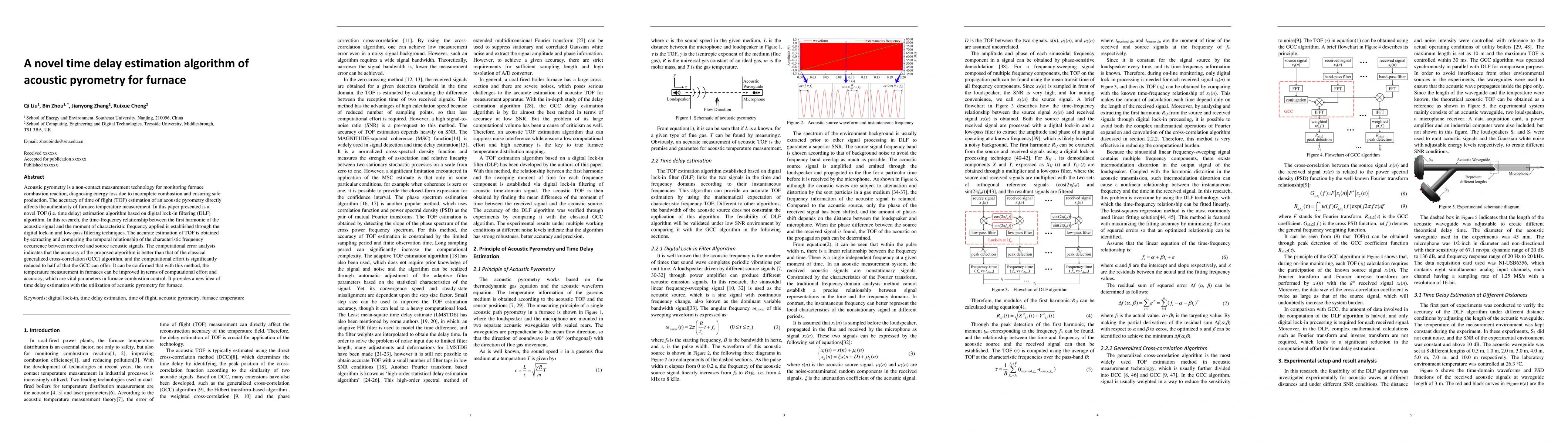 Thumbnail for A novel time delay estimation algorithm of acoustic pyrometry for
  furnace