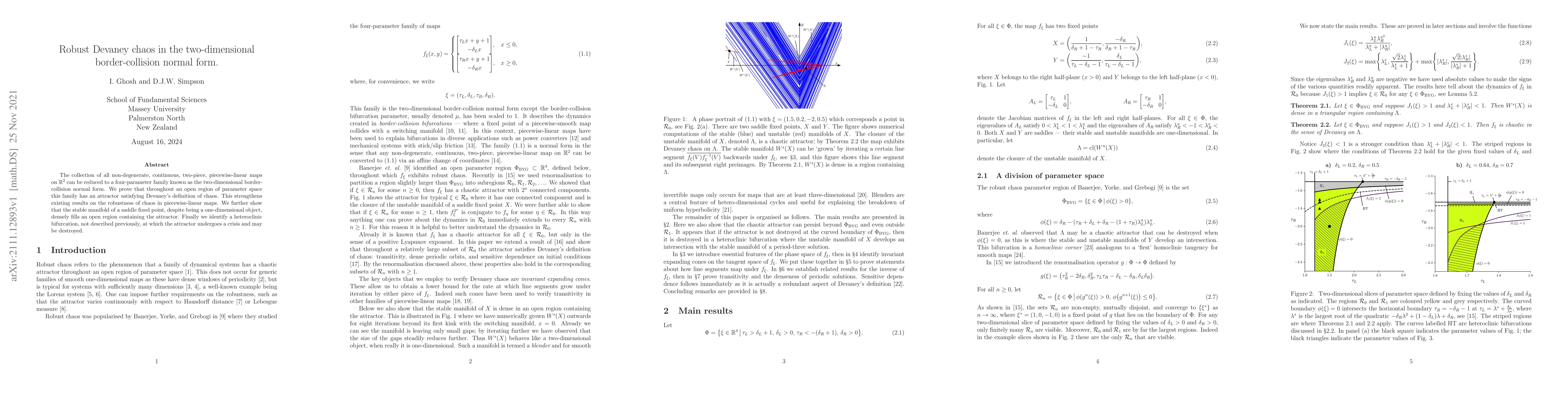 Thumbnail for Robust Devaney chaos in the two-dimensional border-collision normal form