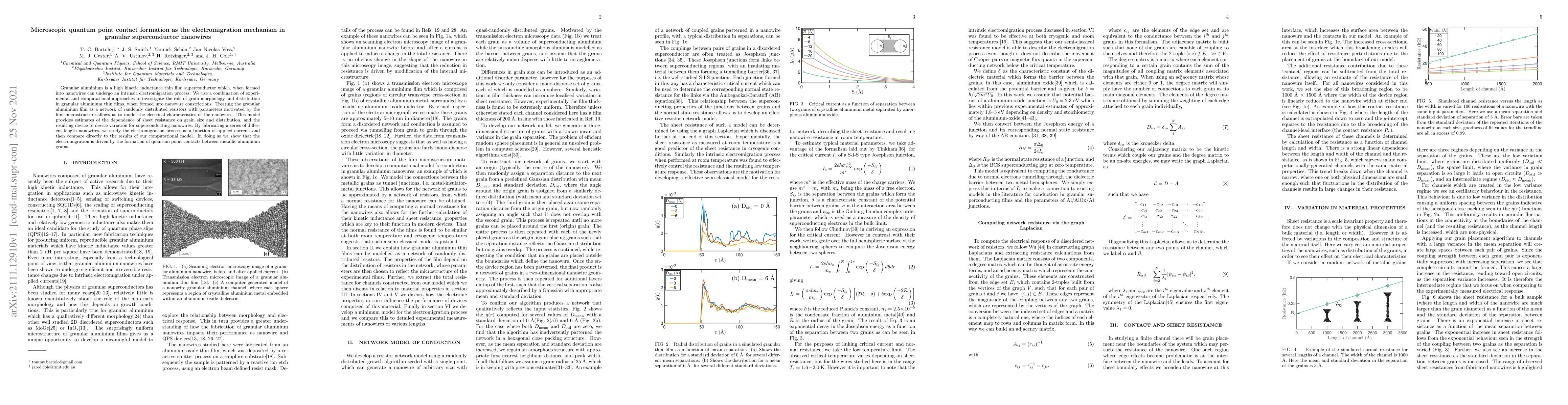 Thumbnail for Microscopic quantum point contact formation as the electromigration
  mechanism in granular superconductor nanowires