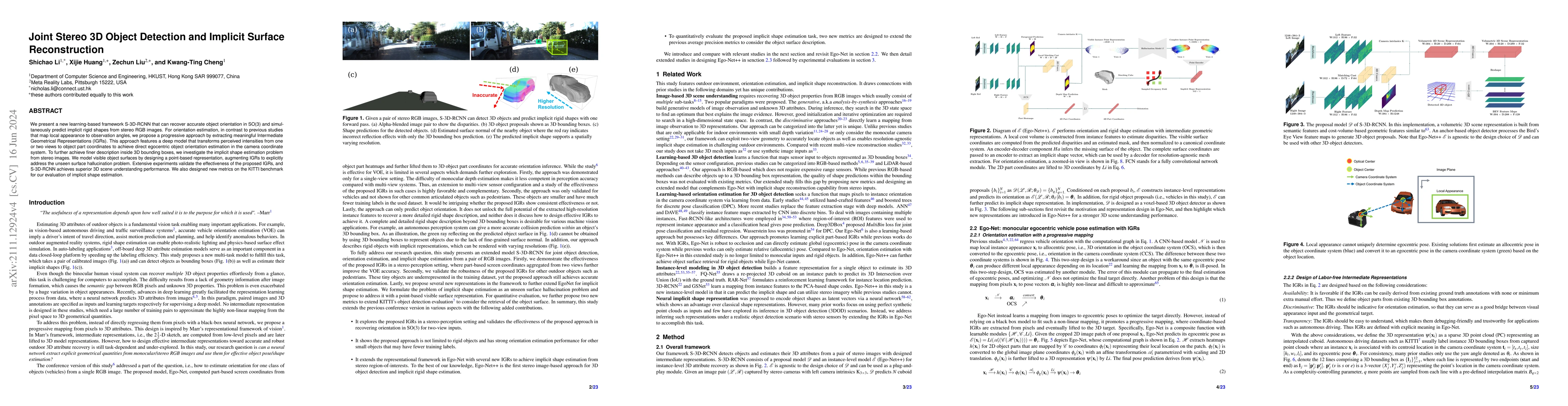 Thumbnail for Joint stereo 3D object detection and implicit surface reconstruction