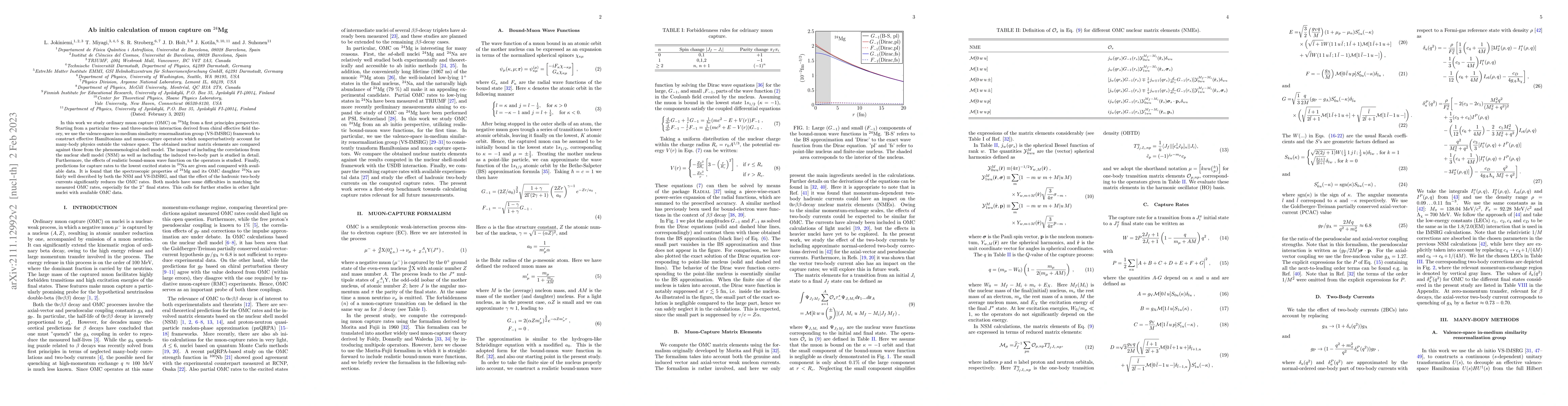 Thumbnail for Ab initio calculation of muon capture on $^{24}$Mg