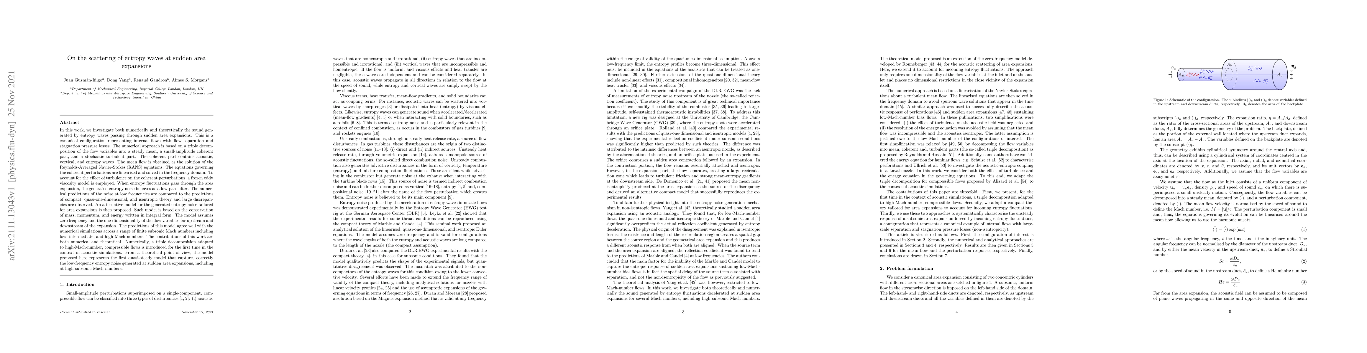 Thumbnail for On the scattering of entropy waves at sudden area expansions