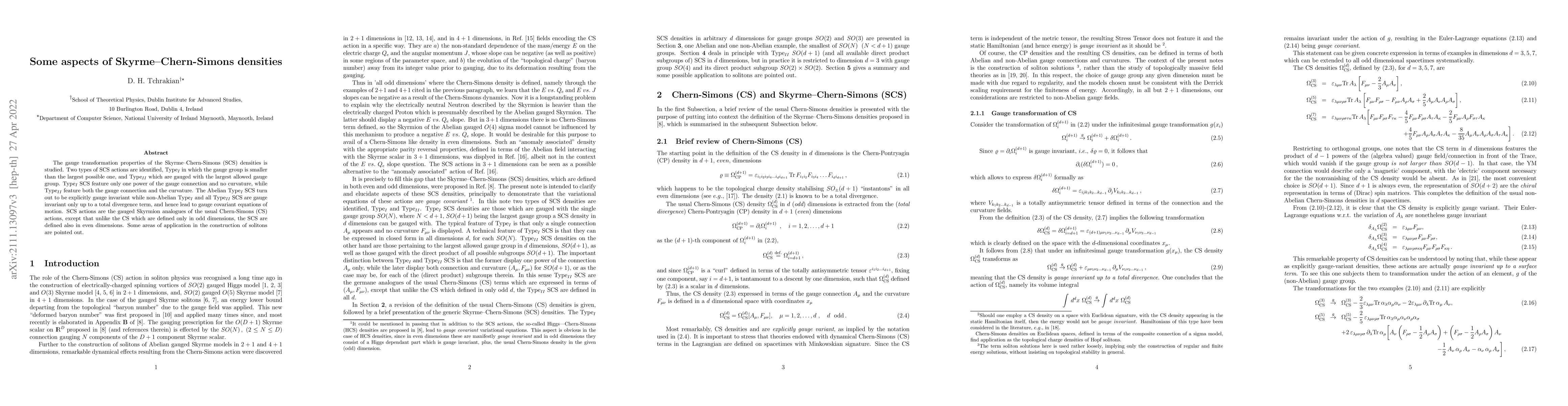 Thumbnail for Some aspects of Skyrme--Chern-Simons densities