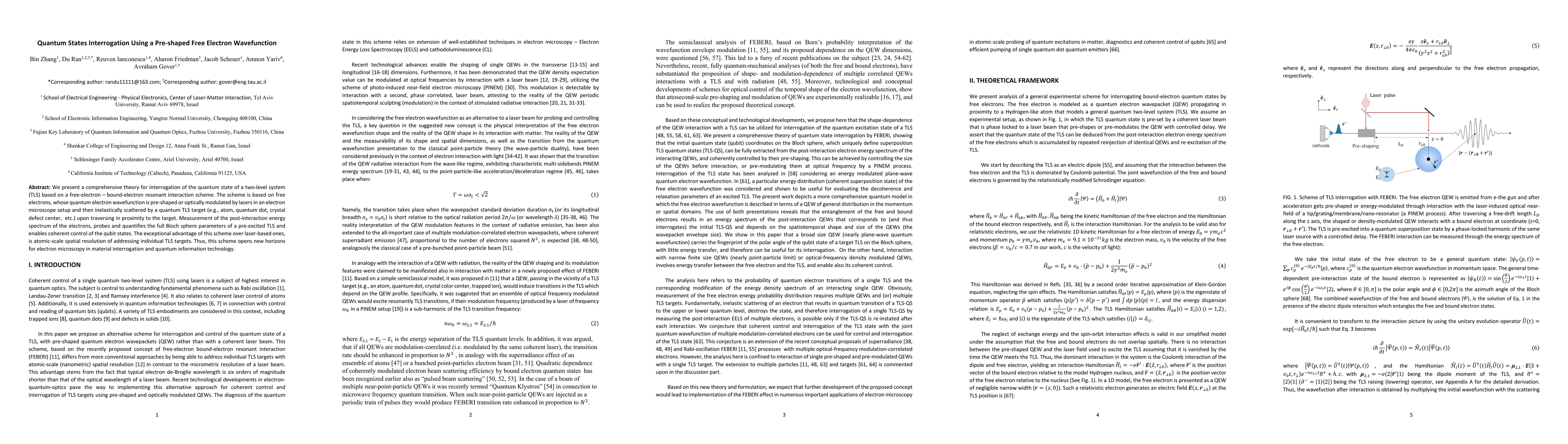 Thumbnail for Quantum states interrogation using a pre-shaped free electron
  wavefunction