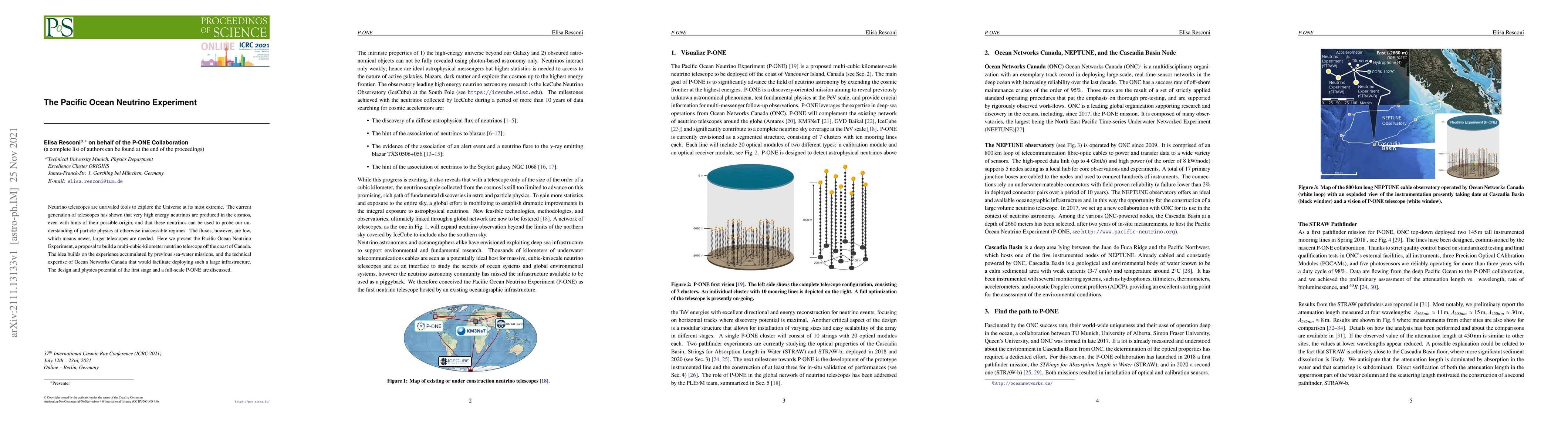 Thumbnail for The Pacific Ocean Neutrino Experiment