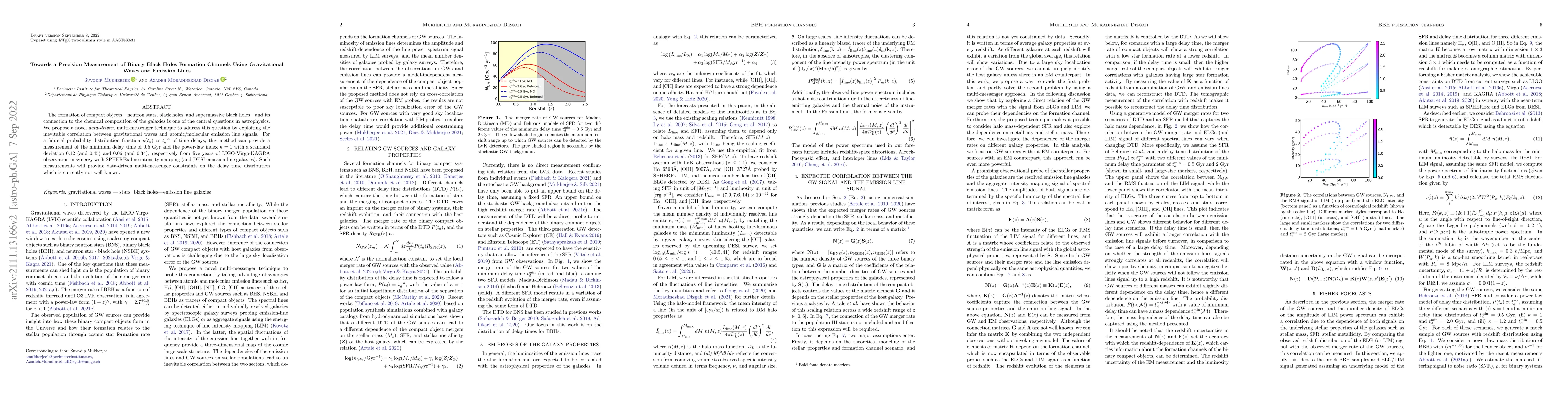 Thumbnail for Towards a Precision Measurement of Binary Black Holes Formation Channels
  Using Gravitational Waves and Emission Lines