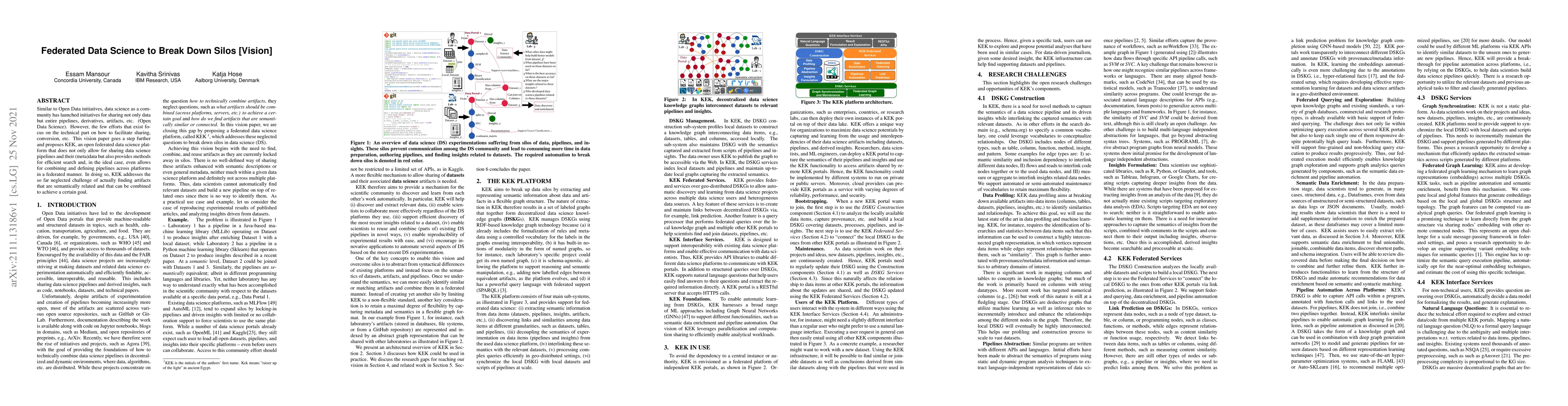 Thumbnail for Federated Data Science to Break Down Silos [Vision]