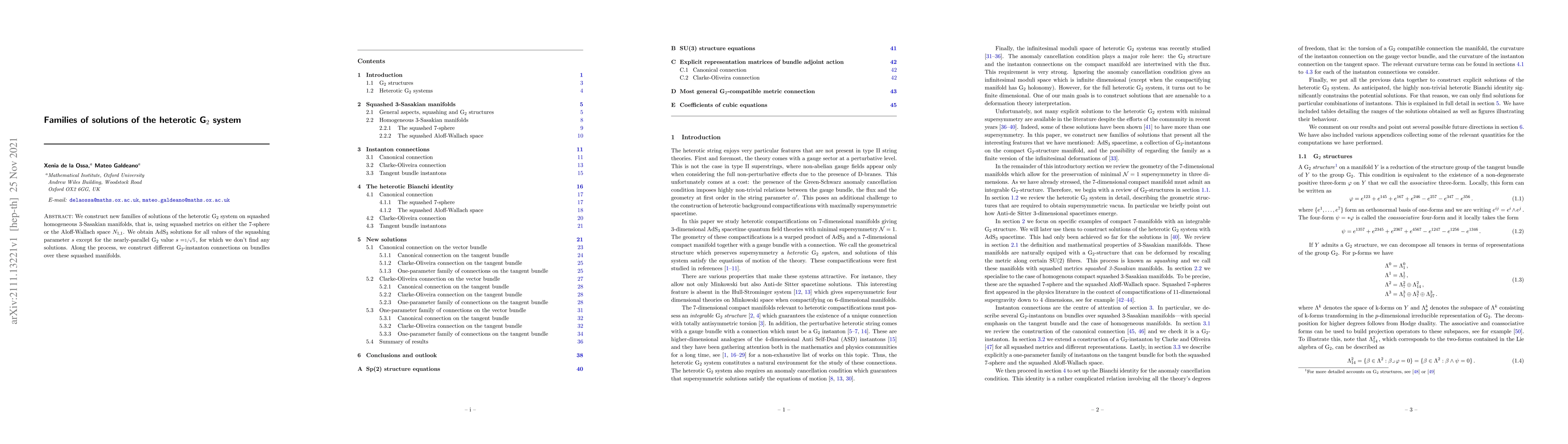 Thumbnail for Families of solutions of the heterotic G$_2$ system