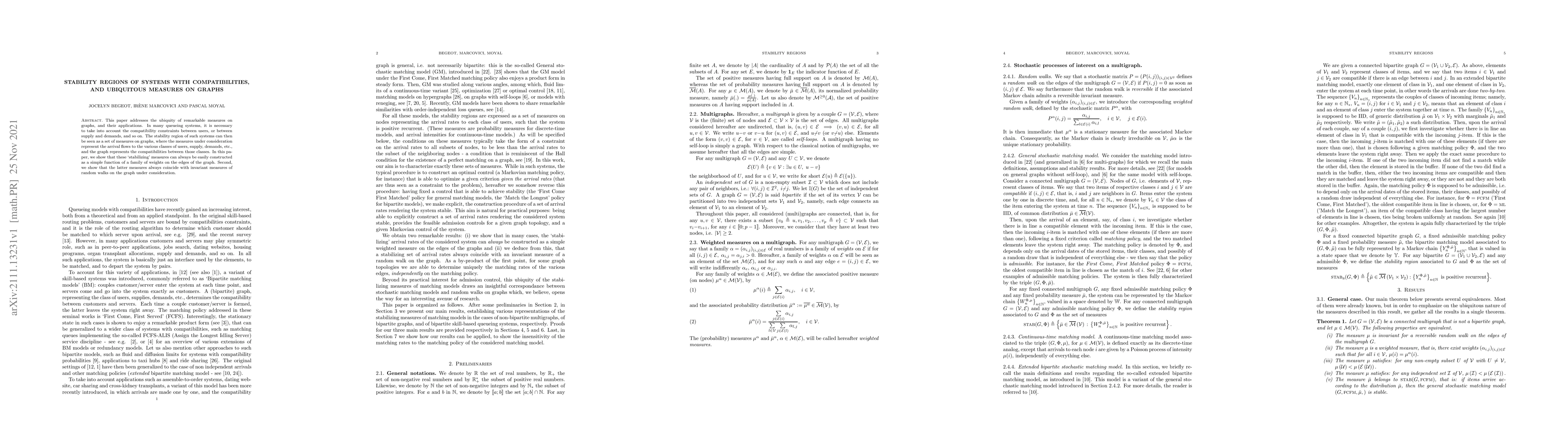 Thumbnail for Stability regions of systems with compatibilities, and ubiquitous
  measures on graphs