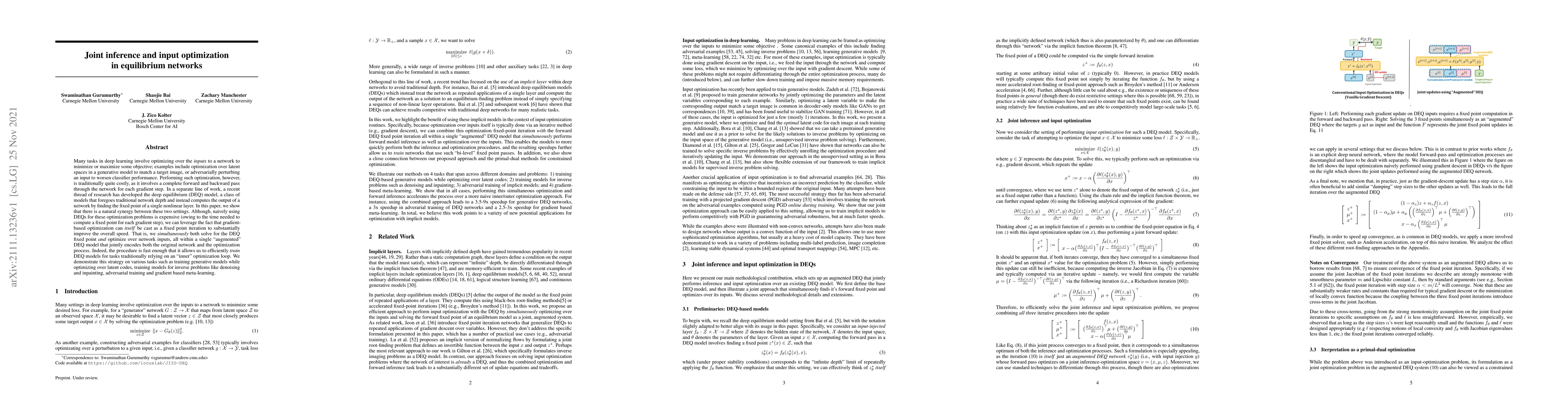 Thumbnail for Joint inference and input optimization in equilibrium networks