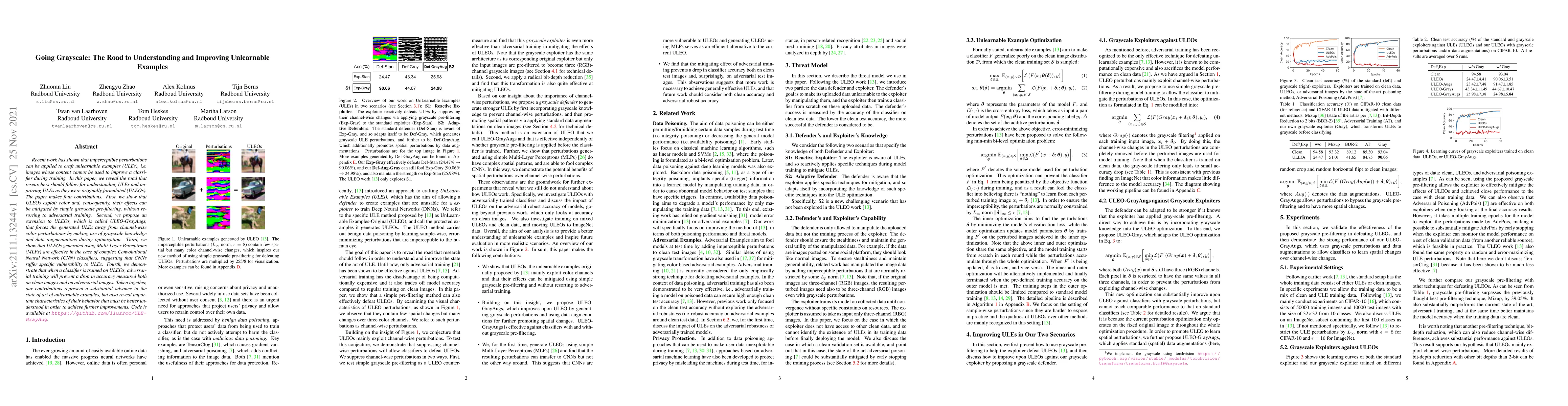 Thumbnail for Going Grayscale: The Road to Understanding and Improving Unlearnable
  Examples