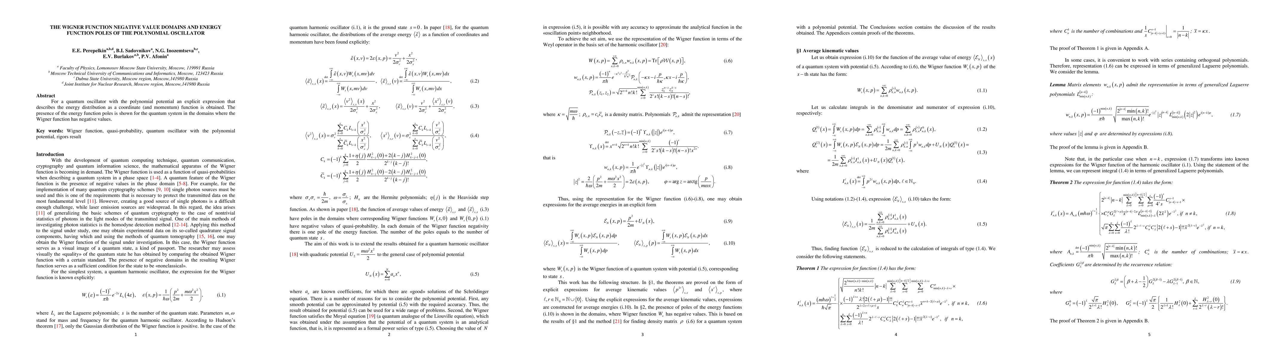 Thumbnail for The Wigner function negative value domains and energy function poles of
  the polynomial oscillator