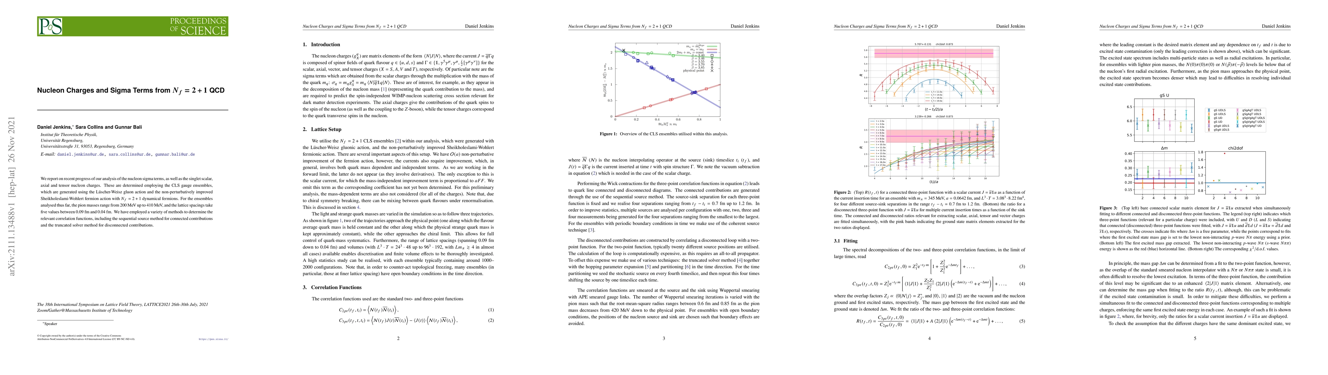 Thumbnail for Nucleon Charges and Sigma Terms from $N_{f}=2+1$ QCD
