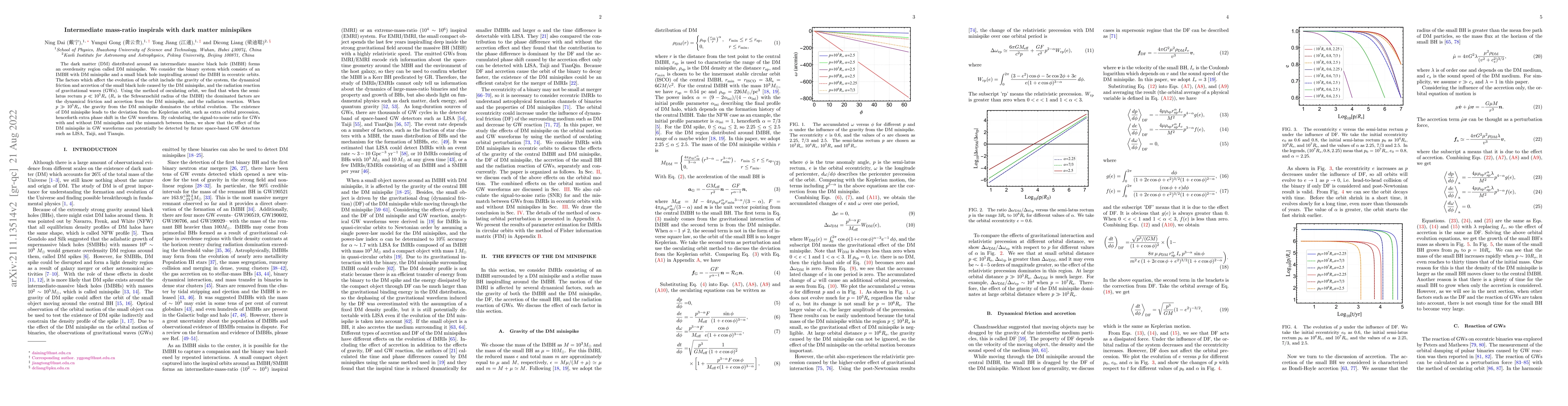 Thumbnail for Intermediate Mass-Ratio Inspirals with Dark Matter Minispikes