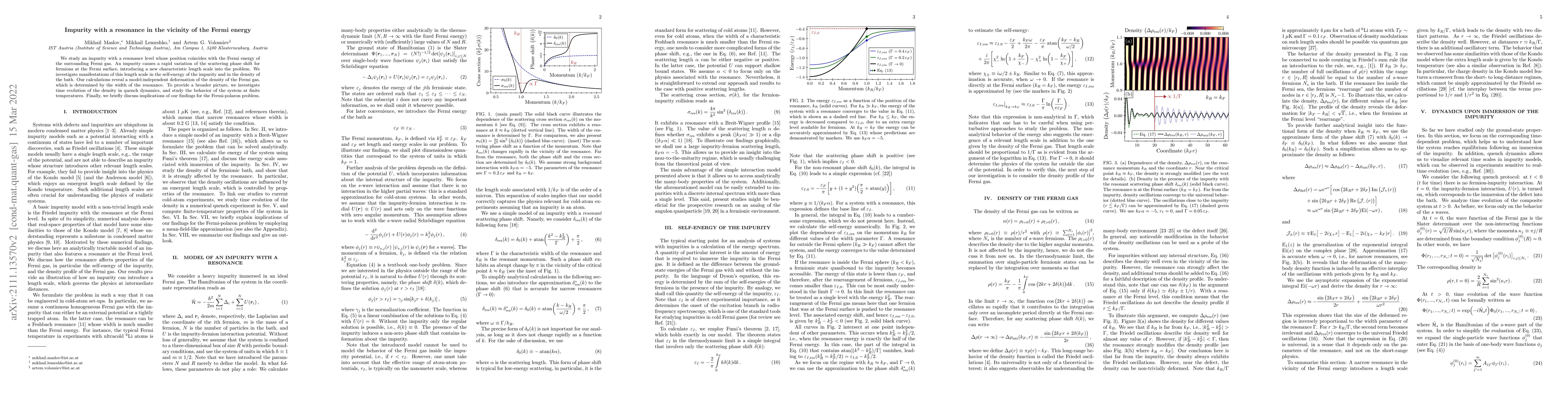 Thumbnail for Impurity with a resonance in the vicinity of the Fermi energy
