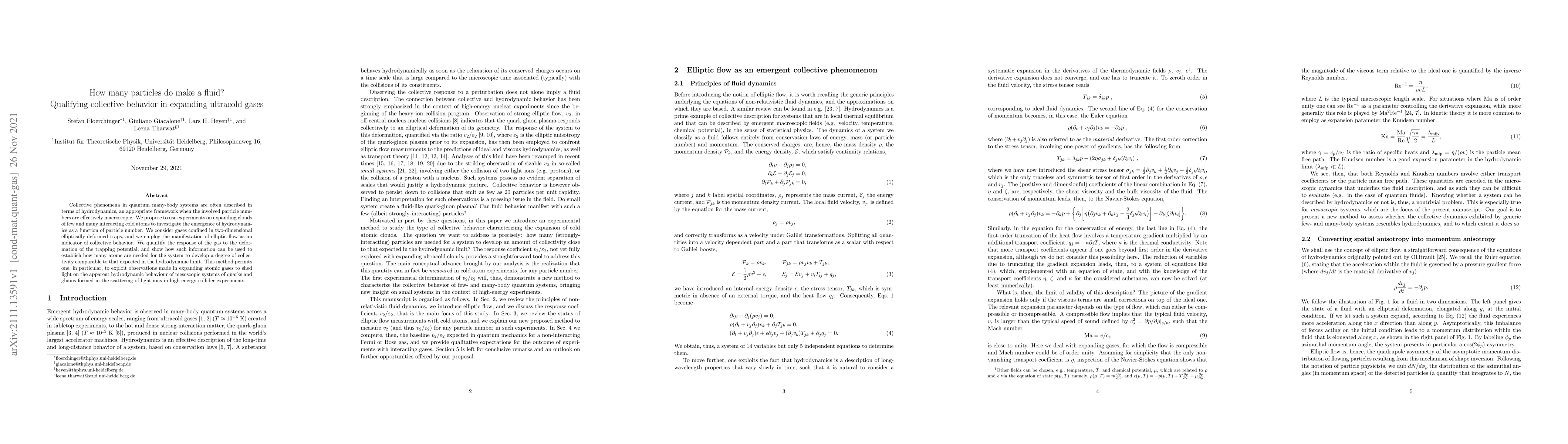Thumbnail for How many particles do make a fluid? Qualifying collective behavior in
  expanding ultracold gases