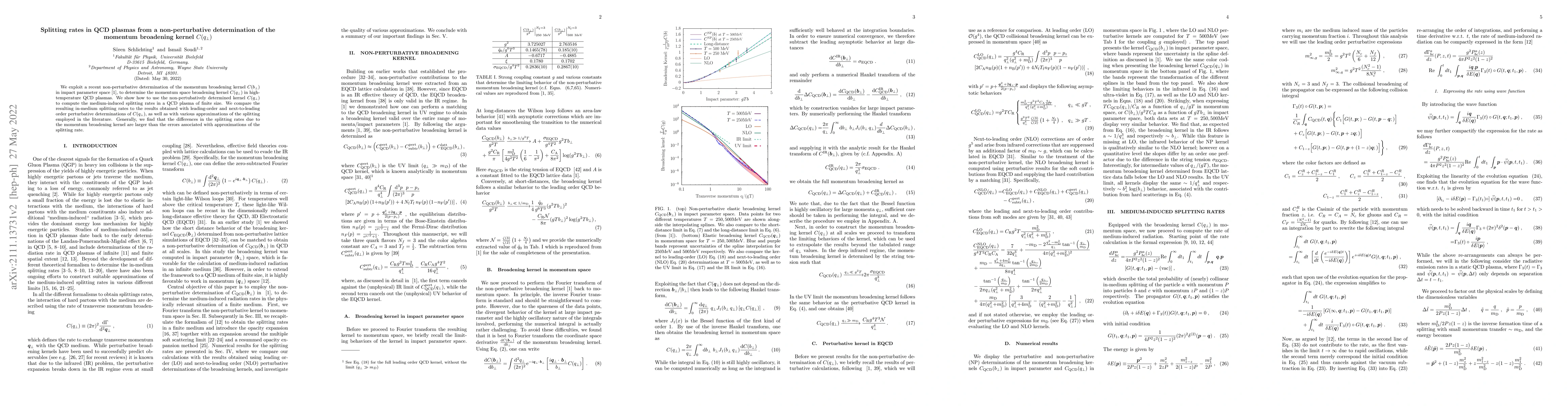 Thumbnail for Splitting rates in QCD plasmas from a non-perturbative determination of
  the momentum broadening kernel $C(q_{\bot})$