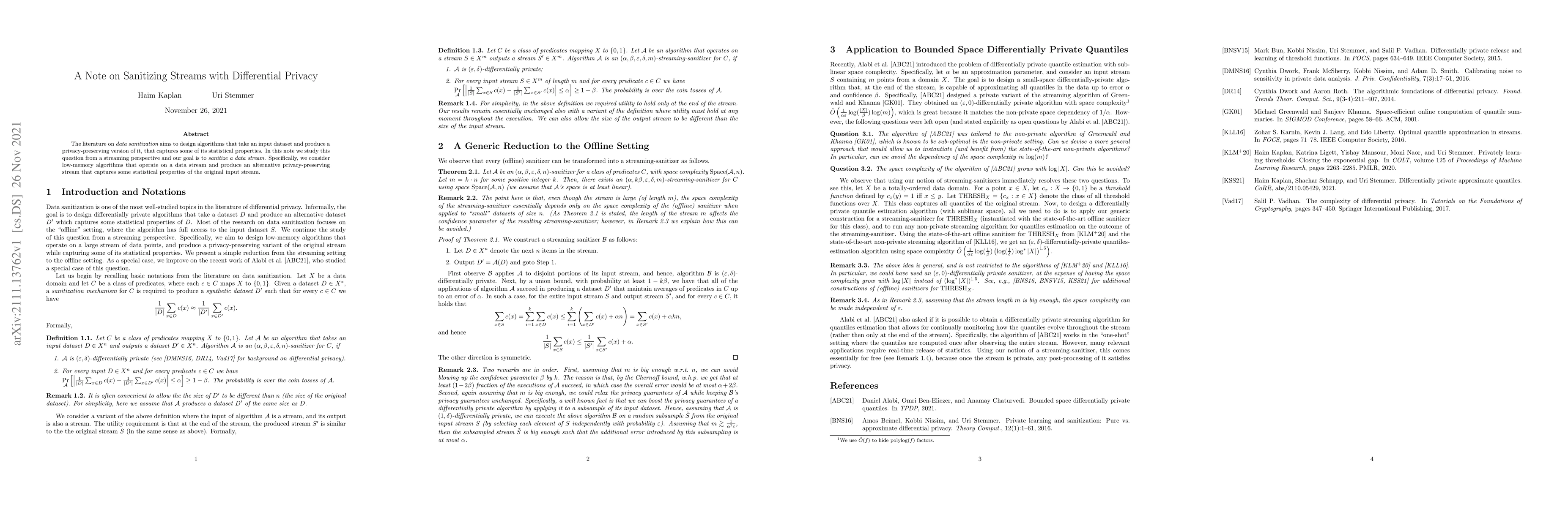 Thumbnail for A Note on Sanitizing Streams with Differential Privacy