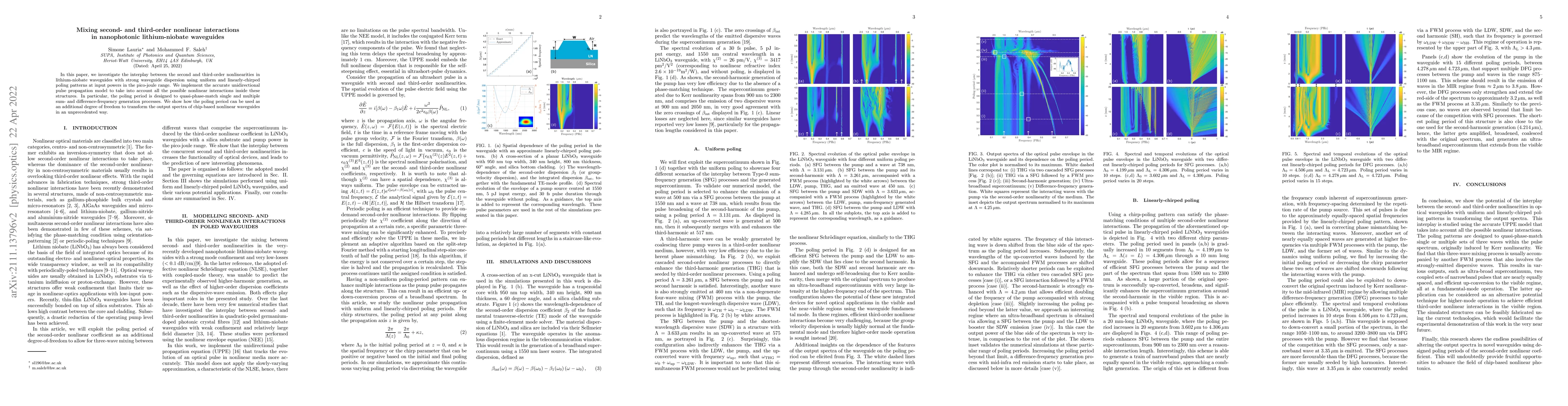 Thumbnail for Mixing second and third-order nonlinear interactions in nanophotonic
  lithium-niobate waveguides