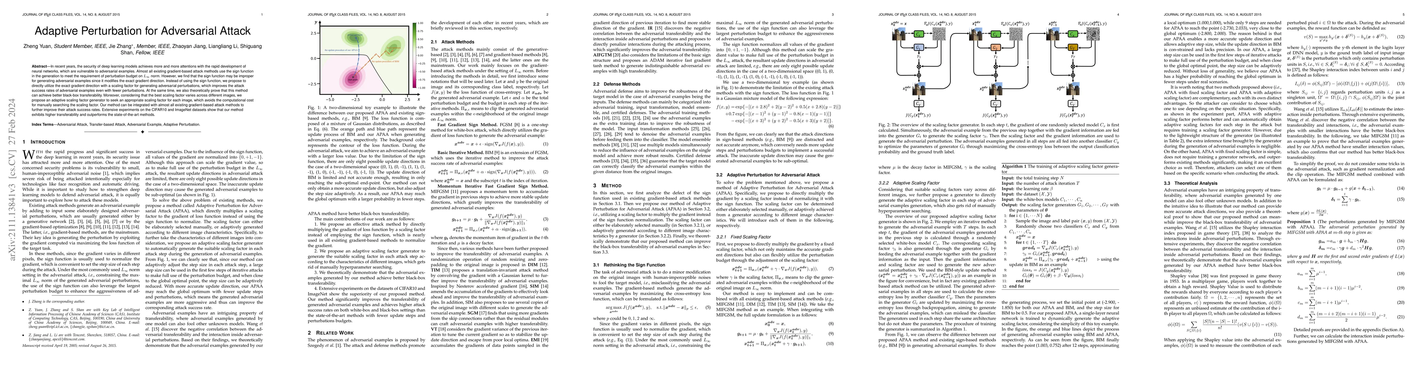 Thumbnail for Adaptive Perturbation for Adversarial Attack