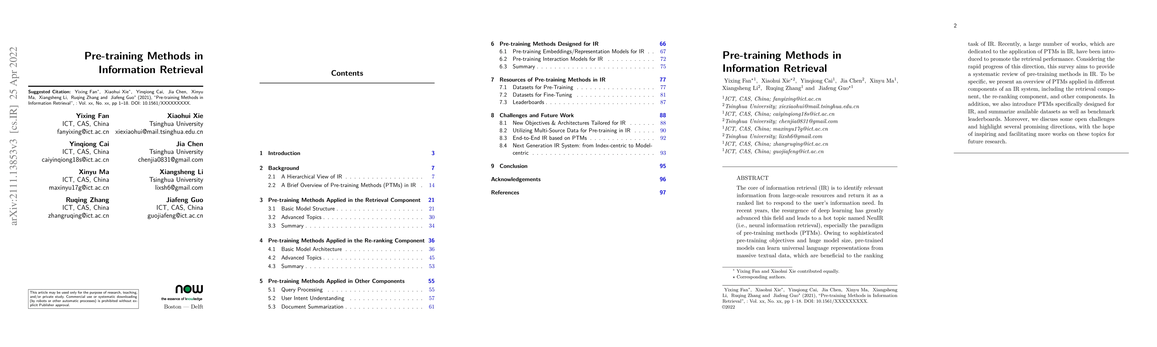 Thumbnail for Pre-training Methods in Information Retrieval