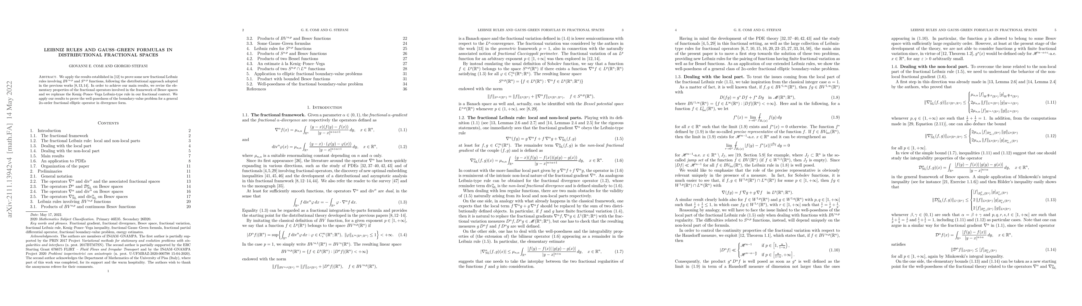 Thumbnail for Leibniz rules and Gauss-Green formulas in distributional fractional
  spaces