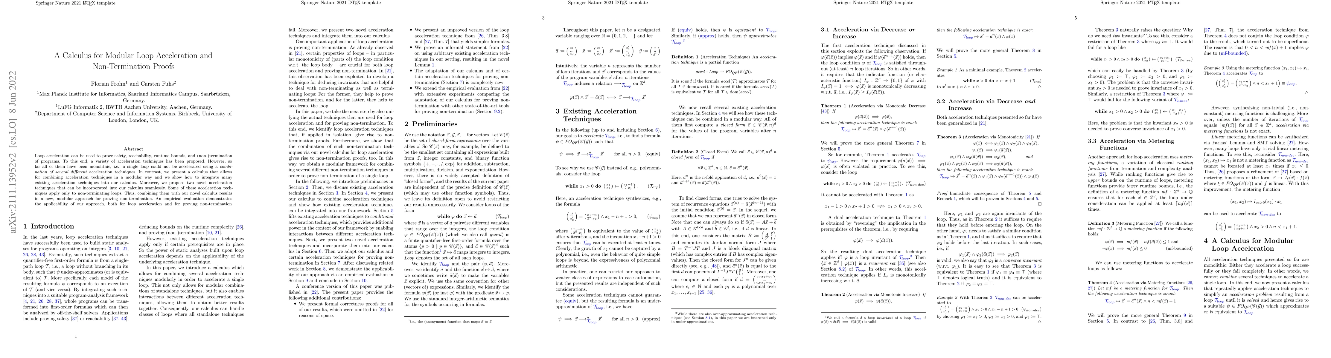 Thumbnail for A Calculus for Modular Loop Acceleration and Non-Termination Proofs