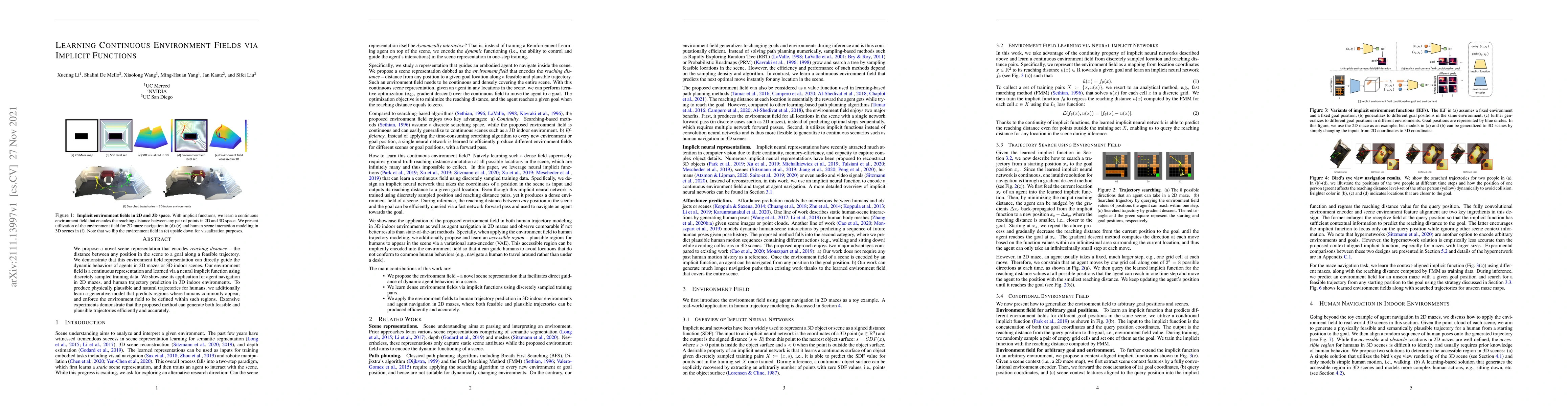 Thumbnail for Learning Continuous Environment Fields via Implicit Functions