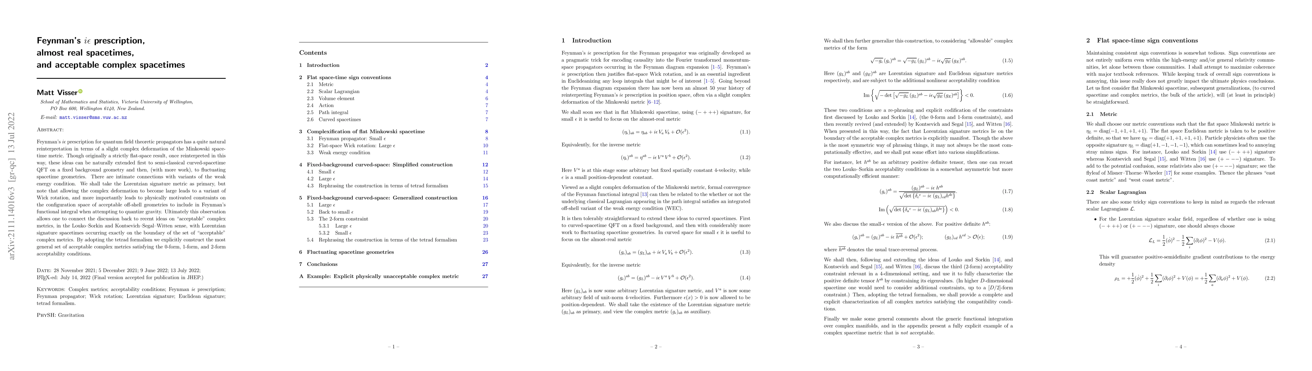 Thumbnail for Feynman's i-epsilon prescription, almost real spacetimes, and acceptable
  complex spacetimes