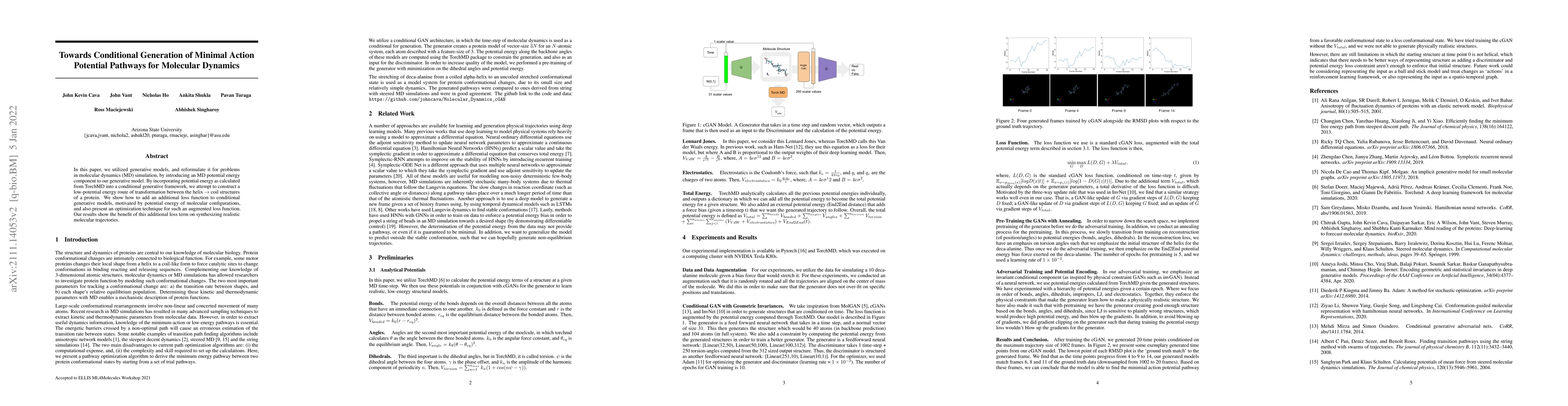 Thumbnail for Towards Conditional Generation of Minimal Action Potential Pathways for
  Molecular Dynamics