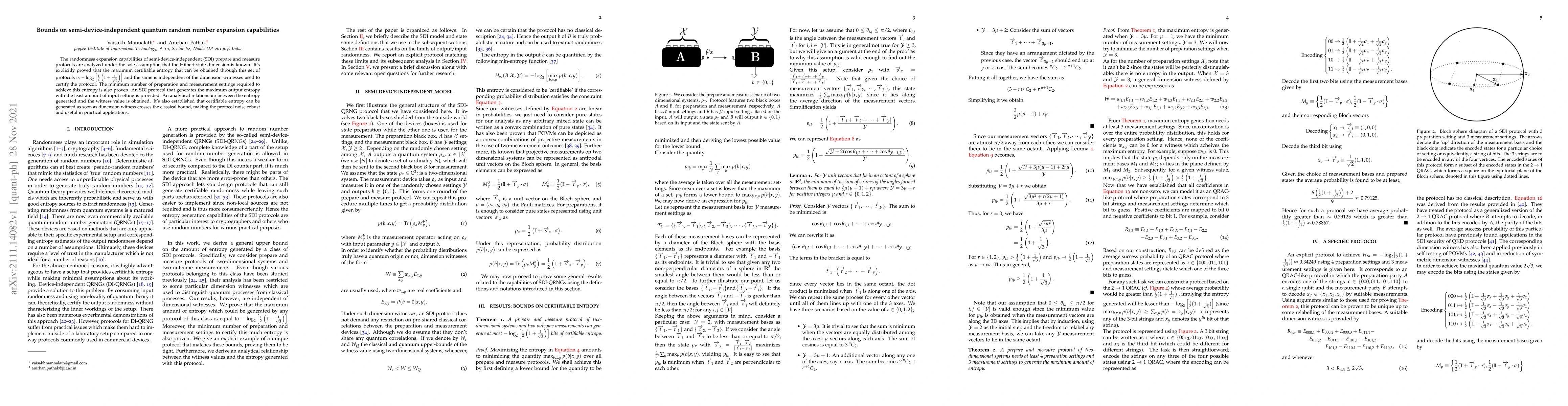 Thumbnail for Bounds on semi-device-independent quantum random number expansion
  capabilities