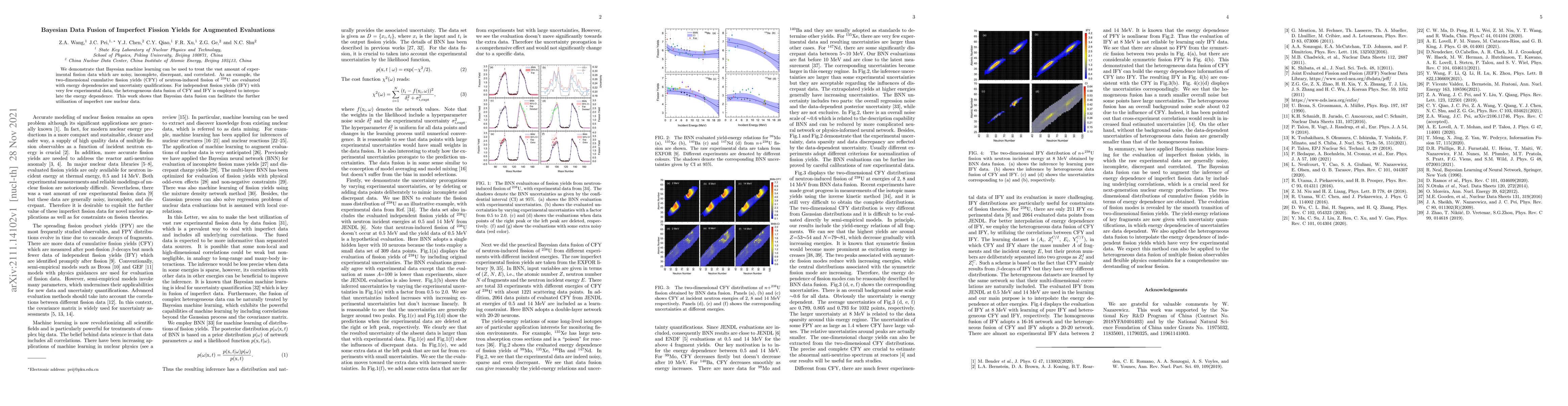 Thumbnail for Bayesian Data Fusion of Imperfect Fission Yields for Augmented
  Evaluations