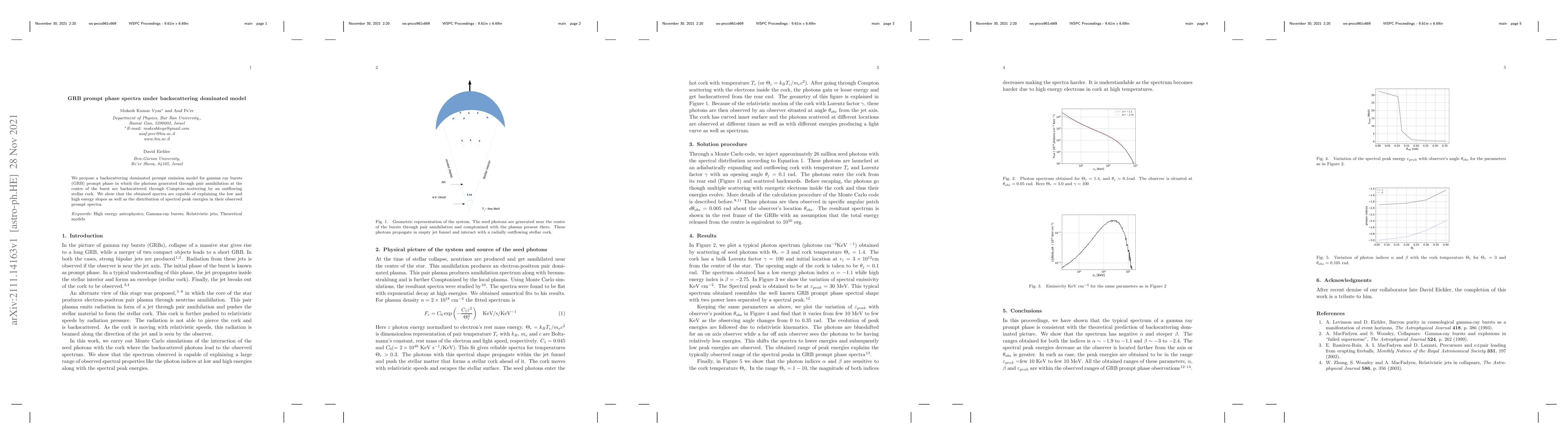 Thumbnail for GRB prompt phase spectra under backscattering dominated model