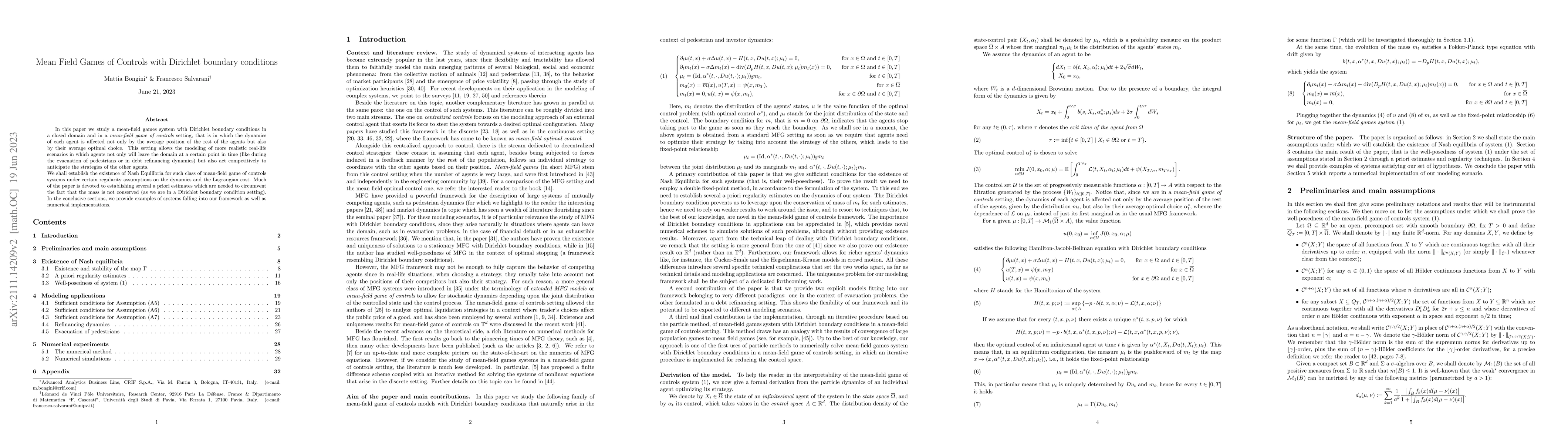 Thumbnail for Mean Field Games of Controls with Dirichlet boundary conditions