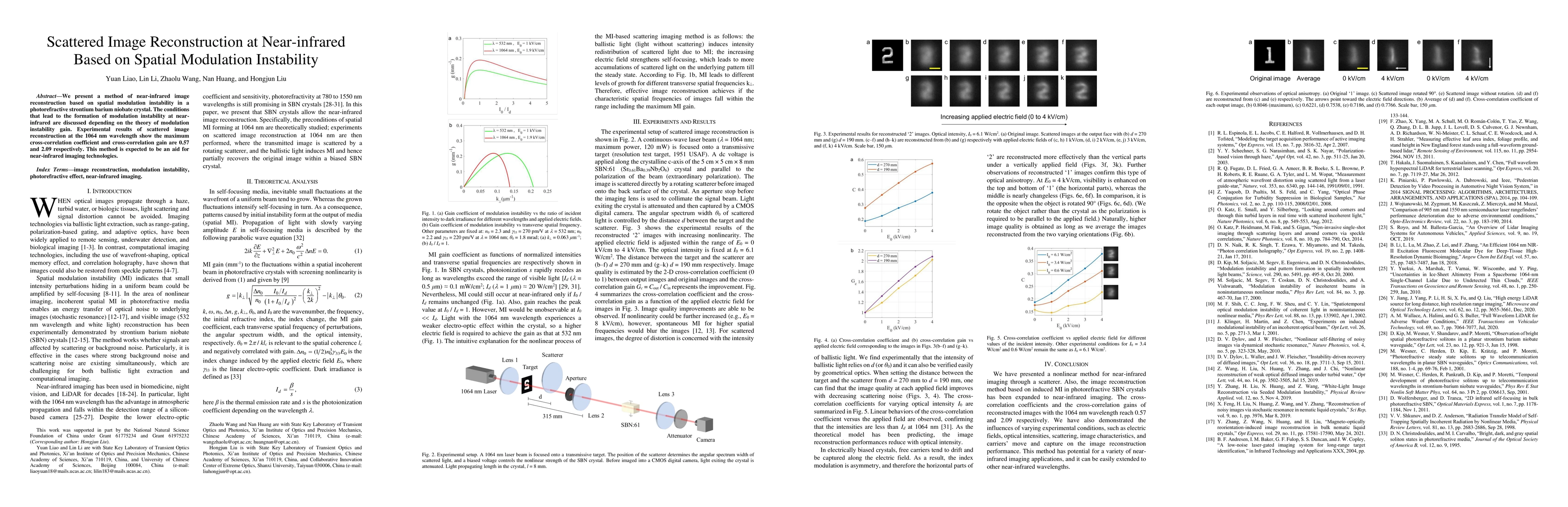Thumbnail for Scattered Image Reconstruction at Near-infrared Based on Spatial
  Modulation Instability