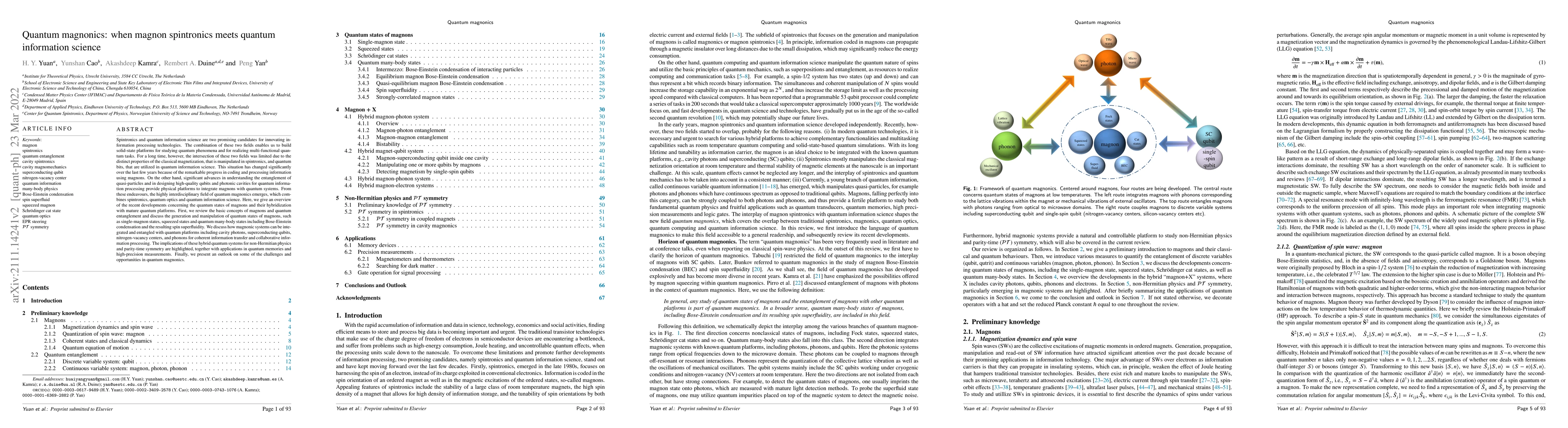 Thumbnail for Quantum magnonics: when magnon spintronics meets quantum information
  science