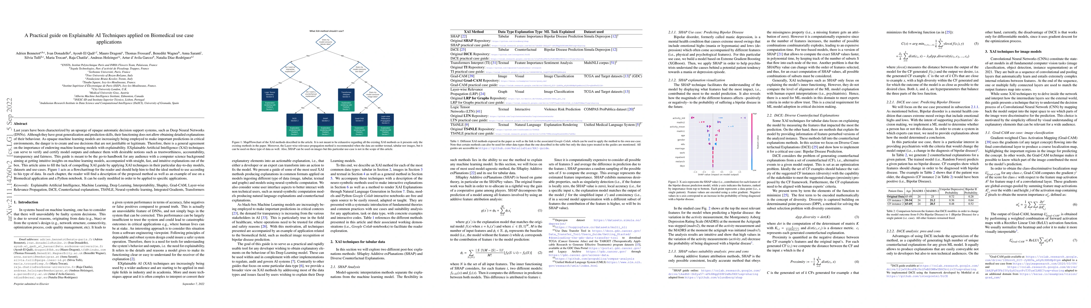Thumbnail for A Practical guide on Explainable AI Techniques applied on Biomedical use
  case applications