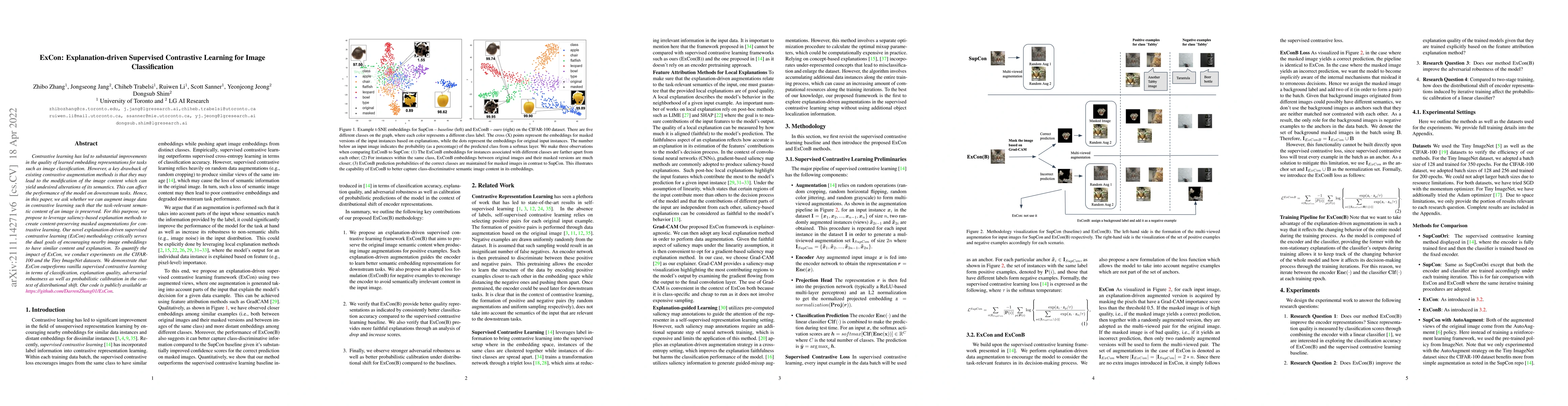 Thumbnail for ExCon: Explanation-driven Supervised Contrastive Learning for Image
  Classification