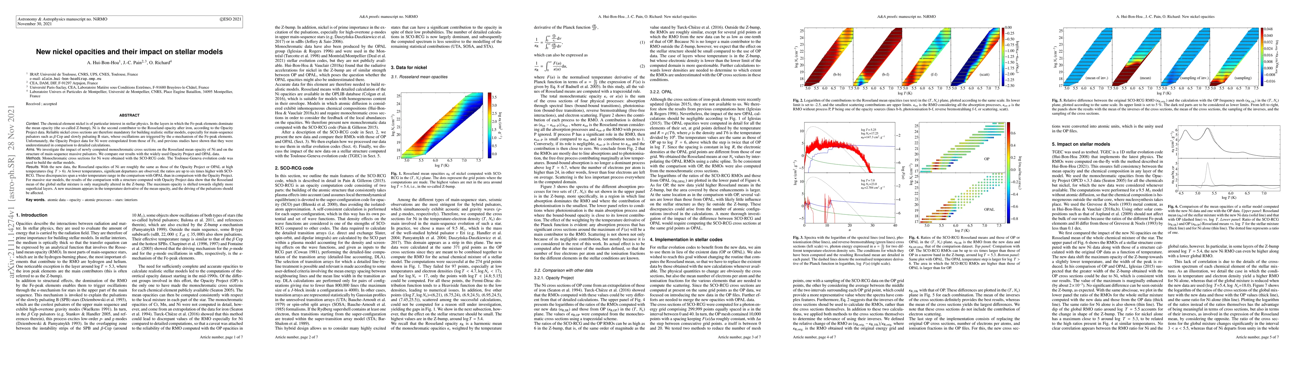 Thumbnail for New nickel opacities and their impact on stellar models