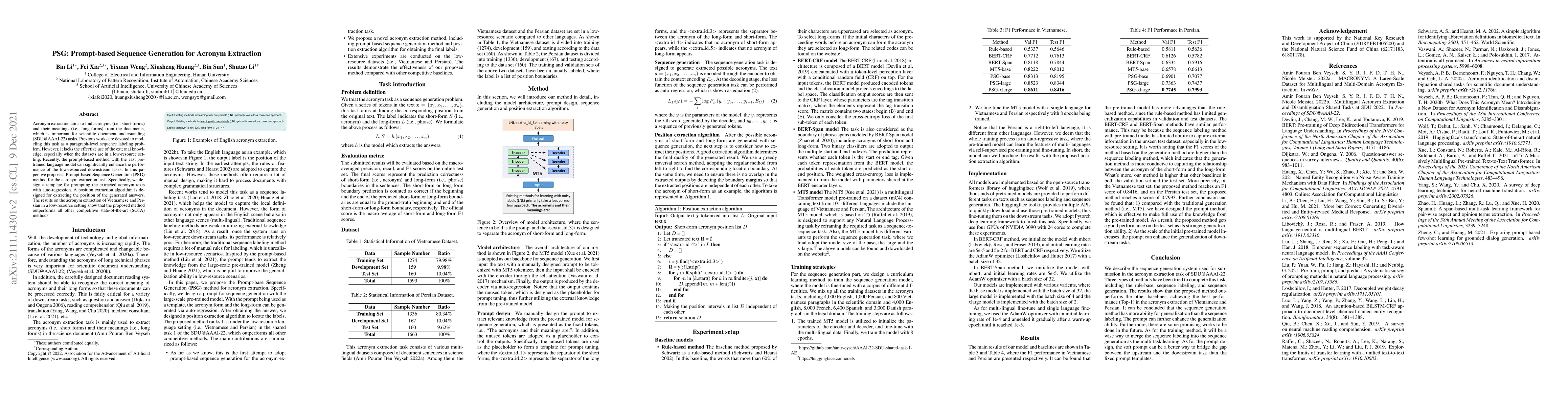 Thumbnail for PSG: Prompt-based Sequence Generation for Acronym Extraction